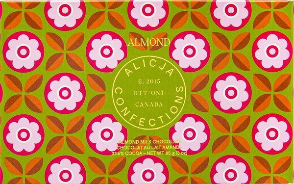 Almond Milk Chocolate Bar - Alicja Confections