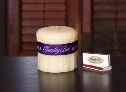 CHEEKY BEE - 100% PURE CANADIAN BEESWAX PILLARS