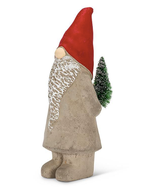 Large Holiday Gnome with Tree - Abbott