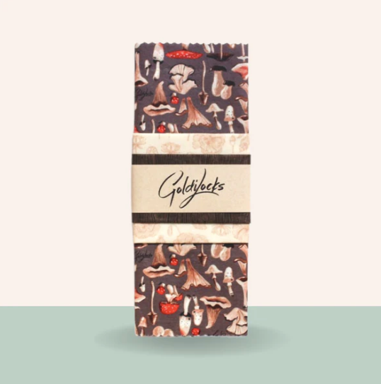 Goldilocks Beeswax Wraps - Mushrooms (Set of 3)