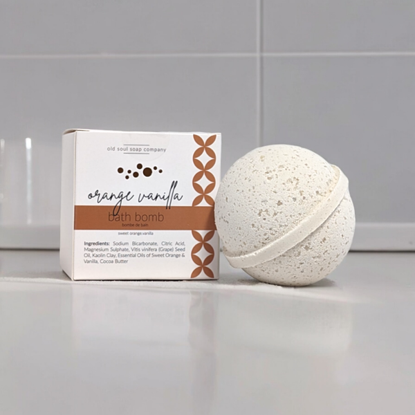 Old Soul Soap Company - Orange Vanilla Bath Bomb - 7oz