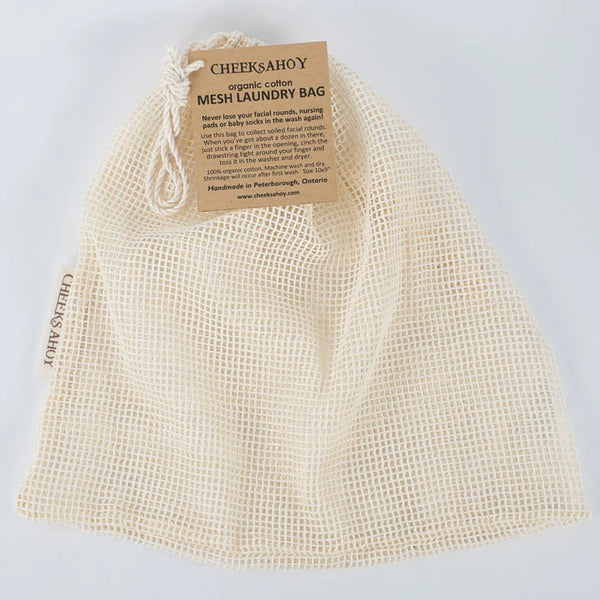 Cheeks Ahoy - Holiday Print Facial Rounds with Laundry Bag