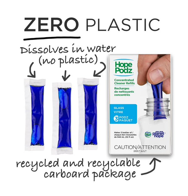 HopePodz - Glass Cleaner 3pk
