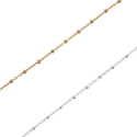 Anklet With Satellite Beads - 18k Gold Vermeil or Silver - bstrd