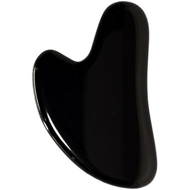 Happy — Obsidian Heart-Shaped Gua Sha