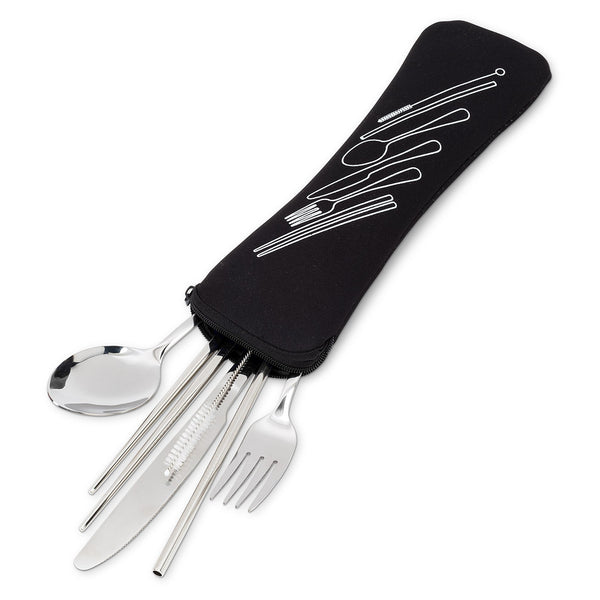 7 Piece Cutlery Set in Scuba Case