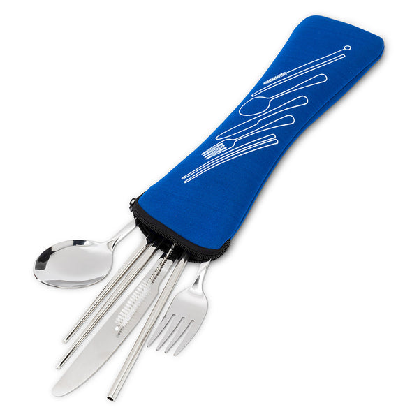 7 Piece Cutlery Set in Scuba Case