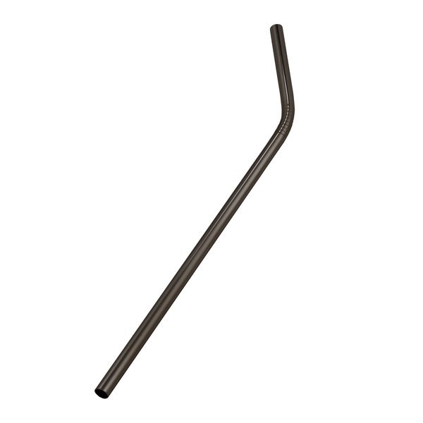 Black Metallic Bent Straw