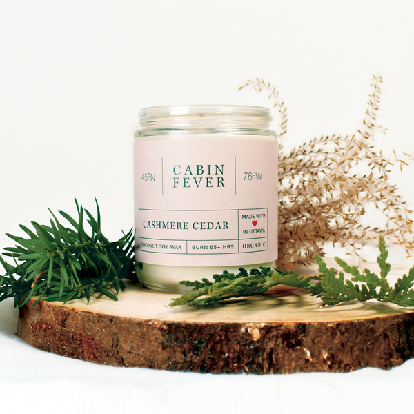 Cabin Fever — CASHMERE CEDAR Coconut Soy Wax Candle