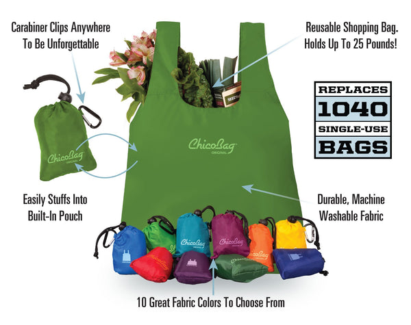 ChicoBag — The ORIGINAL Sustainable Compact Reusable Shopping Bag
