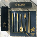 IREUSE2–Gorgeous Gold Cutlery Set