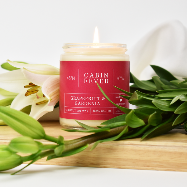 Cabin Fever — GRAPEFRUIT & GARDENIA - Coconut Soy Wax Candle