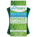 EcoForce — Recycled Super Absorbent Sponge Scourers (2-Pack)