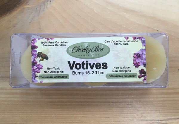 CHEEKY BEE - 100% PURE CANADIAN BEESWAX VOTIVES
