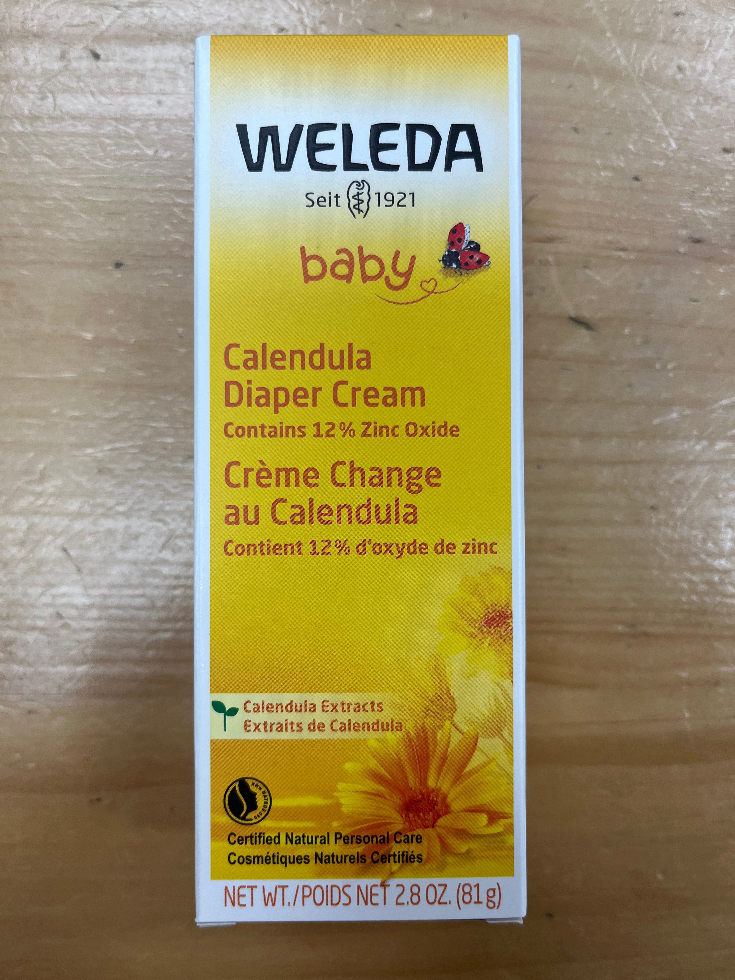 Weleda Baby, Calendula Diaper Cream, Calendula Extracts, 2.8 oz (81 g) 
