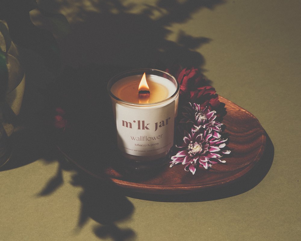 Milk Jar Co - Tobacco & Peony Candle | 10 oz Elevated Collection ...