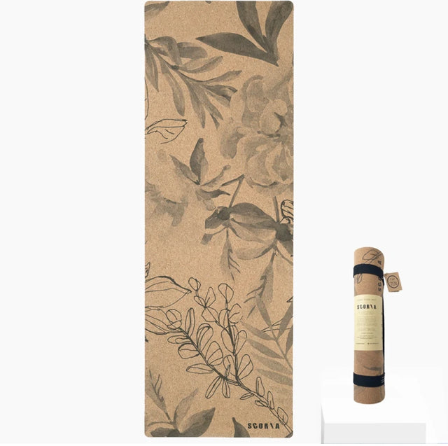 Scoria Blossom Cork Yoga Mat, 4.5MM