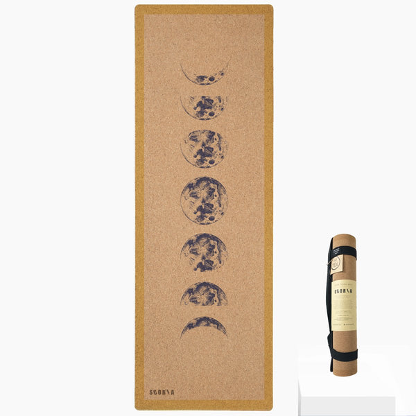 Scoria Moon Phases Cork Yoga Mat | 4.5MM