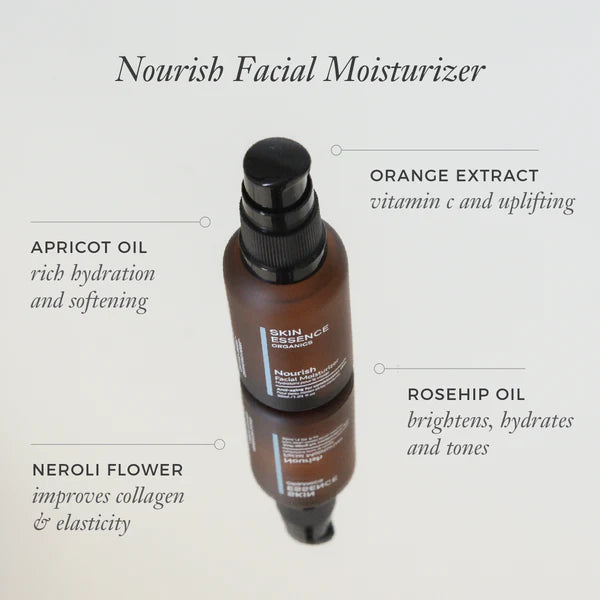 Skin Essence Organics, NOURISH Facial Moisturizer Serum, 30ml