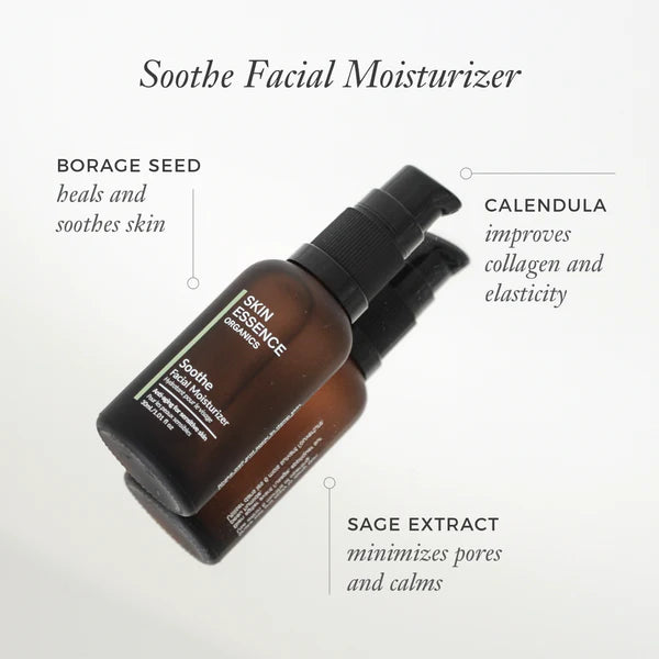 Skin Essence Organics, SOOTHE Facial Moisturizer Serum, 30ml