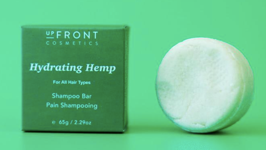 UpFRONT Cosmetics Shampoo Bar - Hydrating Hemp, For All Hair Types
