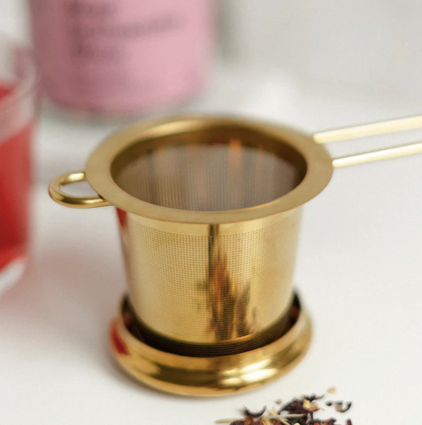 Lake & Oak - Gold Goddess Tea Strainer