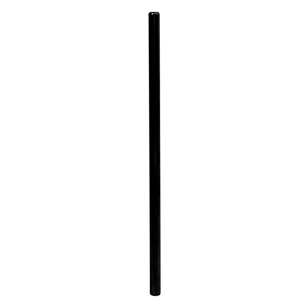 Black Metal Straight Straw