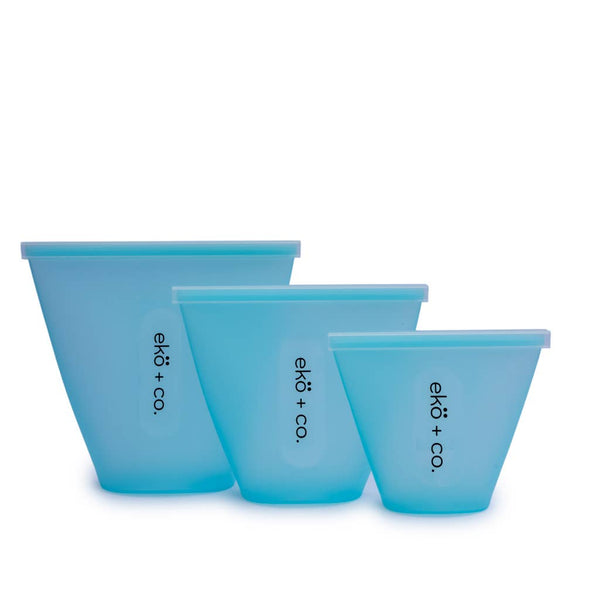 Ekö+Eco - reusable silicone food storage container (3 cups)