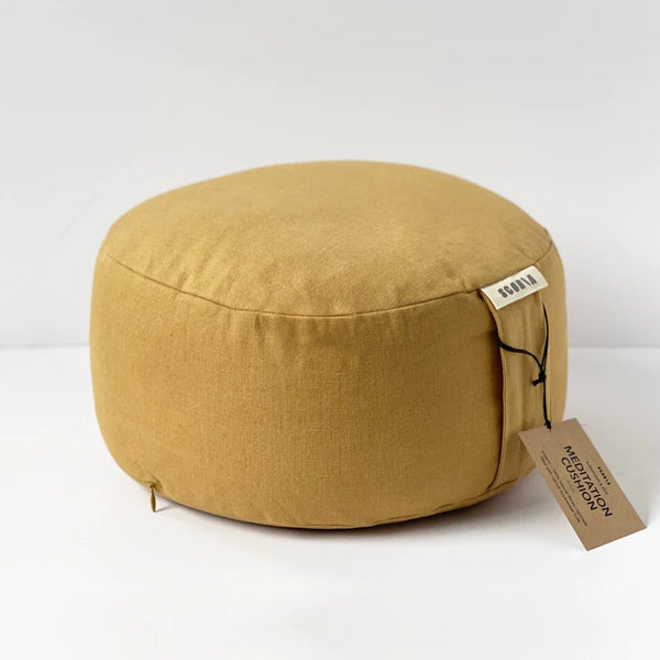 Round Natural MEDITATION CUSHIONS - Scoria