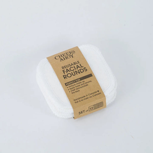 Cheeks Ahoy — Cotton Facial Rounds (12-Pack)