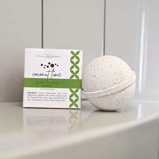 Old Soul Soap Company -Coconut Lime Bath Bomb