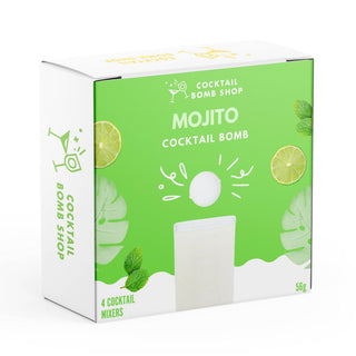 Cocktail Bomb Shop Mojito Cocktail Bomb packaging on a white background