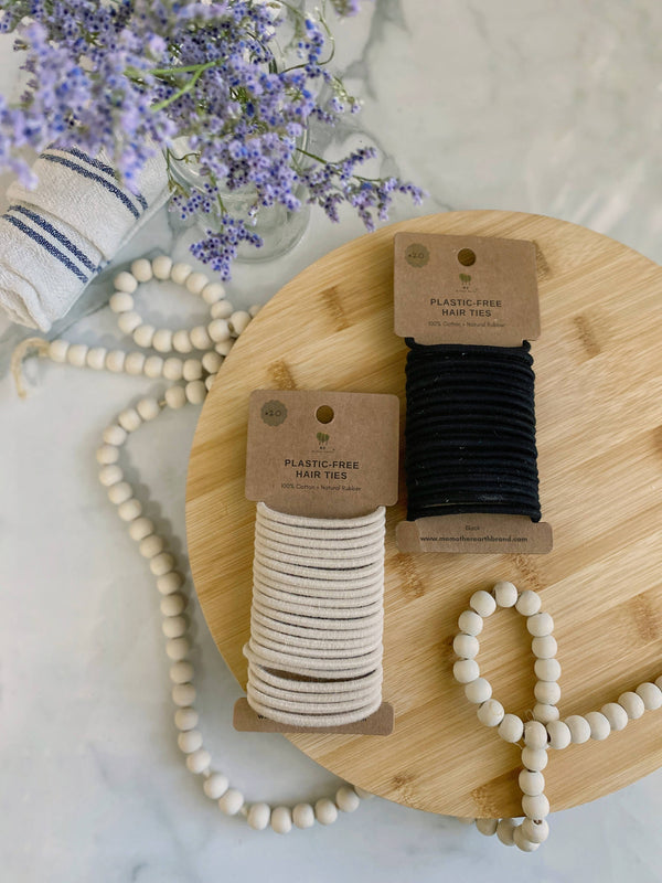Me Mother Earth - Plastic-Free Hair Ties - Black