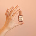 BKIND Glazed pearly rose gold nail polish – vegan, 21-FREE, cruelty-free, Made in Canada eco nail polish in recyclable glass bottle.