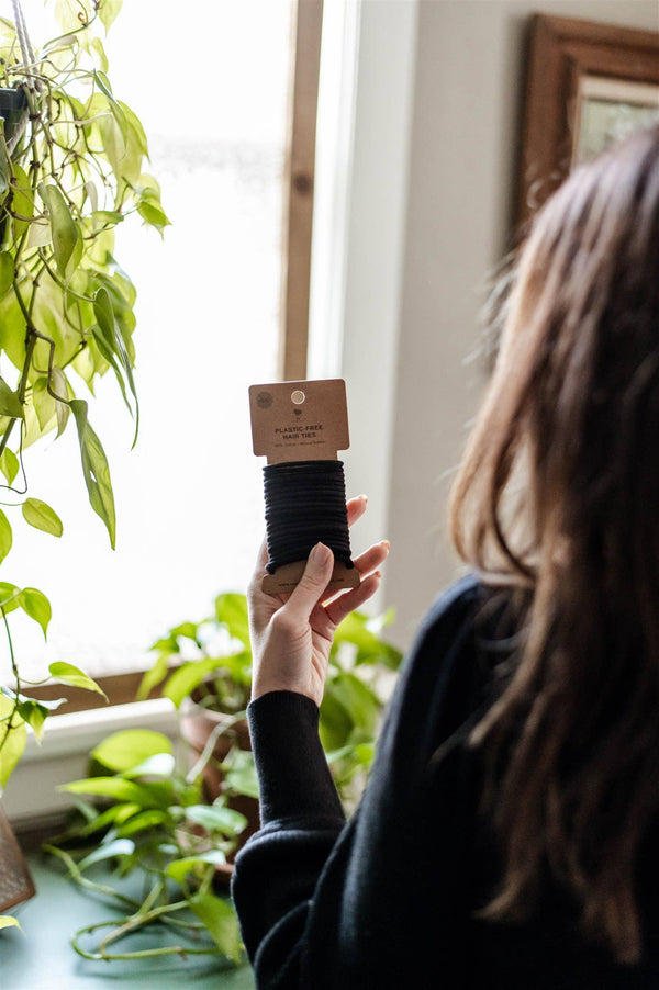 Me Mother Earth - Plastic-Free Hair Ties - Black