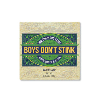 Walton Wood Farm - Boy's Don't Stink Soap - Warm Amber & Spice - 6.35oz