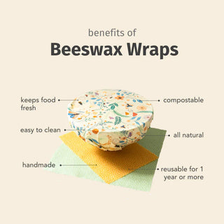 Goldilocks Beeswax Wrap Single - Waves