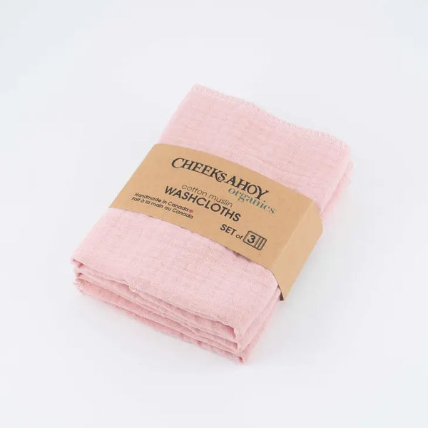 Cheek's Ahoy - Organic Cotton Muslin Washcloths