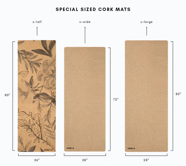 Scoria Standard Essential X-Wide Cork Yoga Mat | 4.5MM