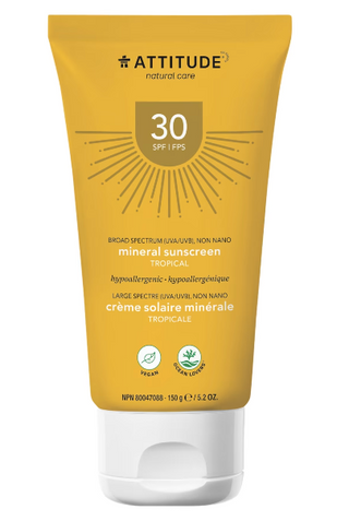 Mineral Sunscreen SPF 30 - Tropical 150g - Attitude