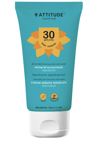 Mineral Sunscreen SPF 30 -KIDS 150g - Attitude