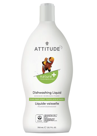 Attitude Dishwashing Liquid - Green Apple & Basil