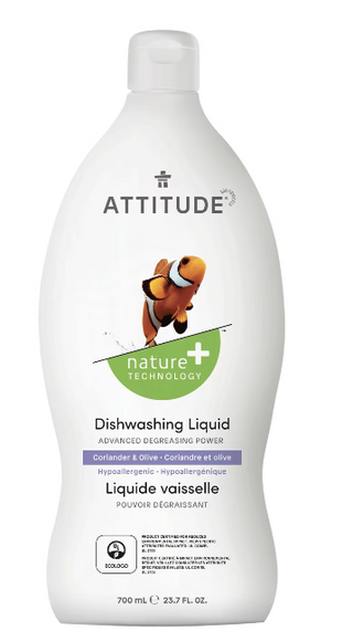 Attitude Dishwashing Liquid - Coriander & Olive