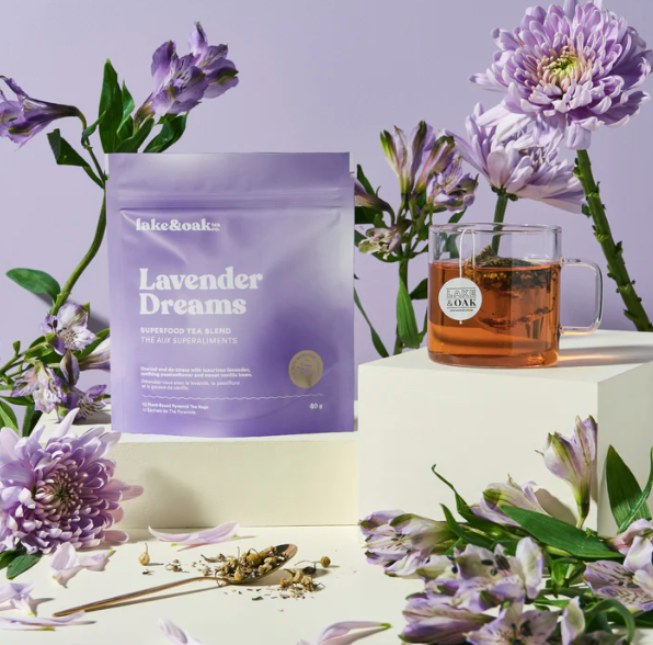Lake & Oak -  Lavender Dreams Superfood Tea Bags
