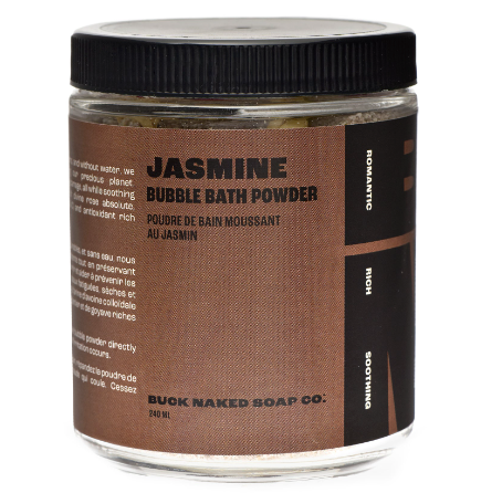 Jasmine Bubble Bath Powder - Buck Naked