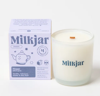 Milk Jar Co — Hygge Candle (Vanilla, Tobacco & Cedar)