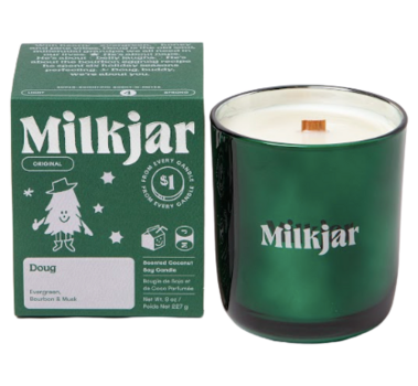 Milk Jar Co — Doug Candle (Evergreen, Bourbon & Musk)