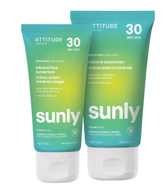 Mineral Sunscreen SPF 30 - Unscented 150g - Attitude