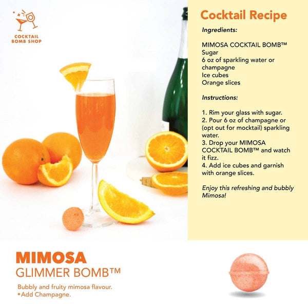 Cocktail Bomb Shop - Bright Citrus Cocktail Mixer -  4 Cocktail Bombs
