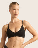 BOODY - Bamboo  LYOLYTE® Triangle Bralette - BLACK